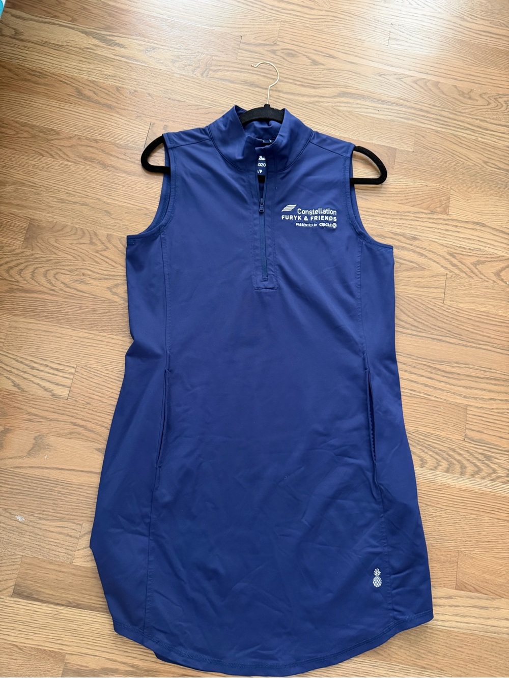 Ladies Navy Sleeveless Athletic Dress